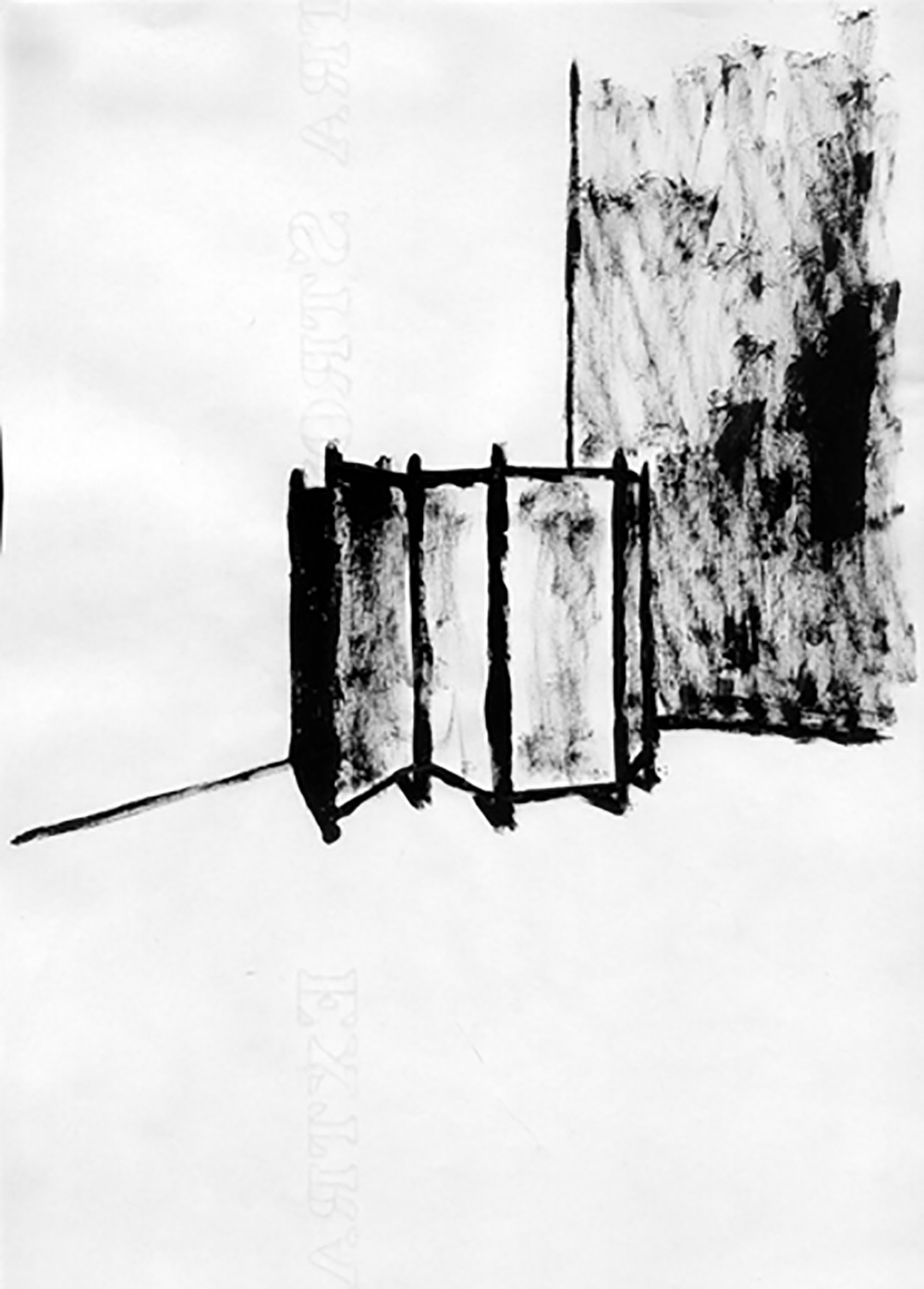 Folding Screen, A drawing by Guido Vrolix