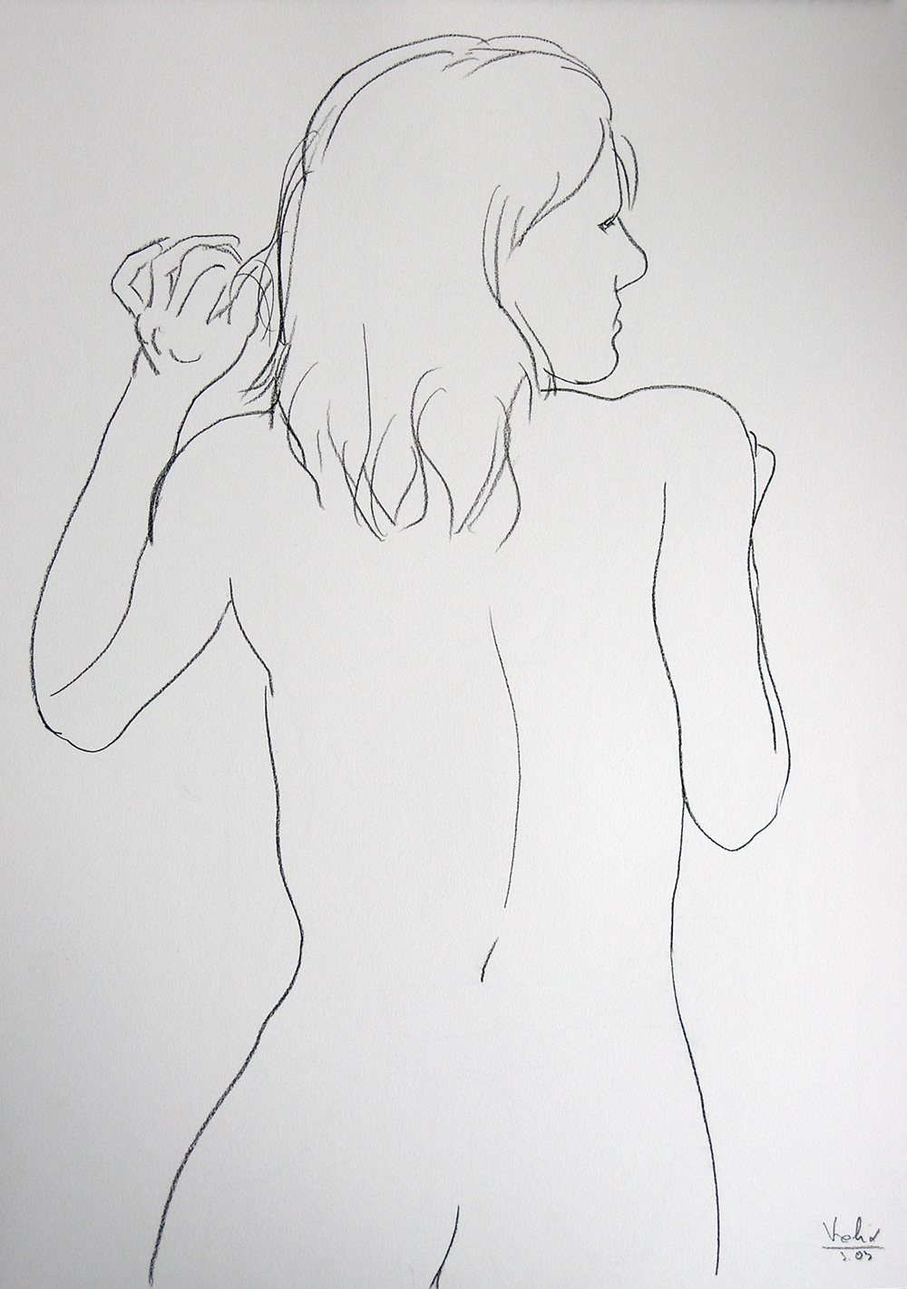 Line, a drawing series by Guido Vrolix