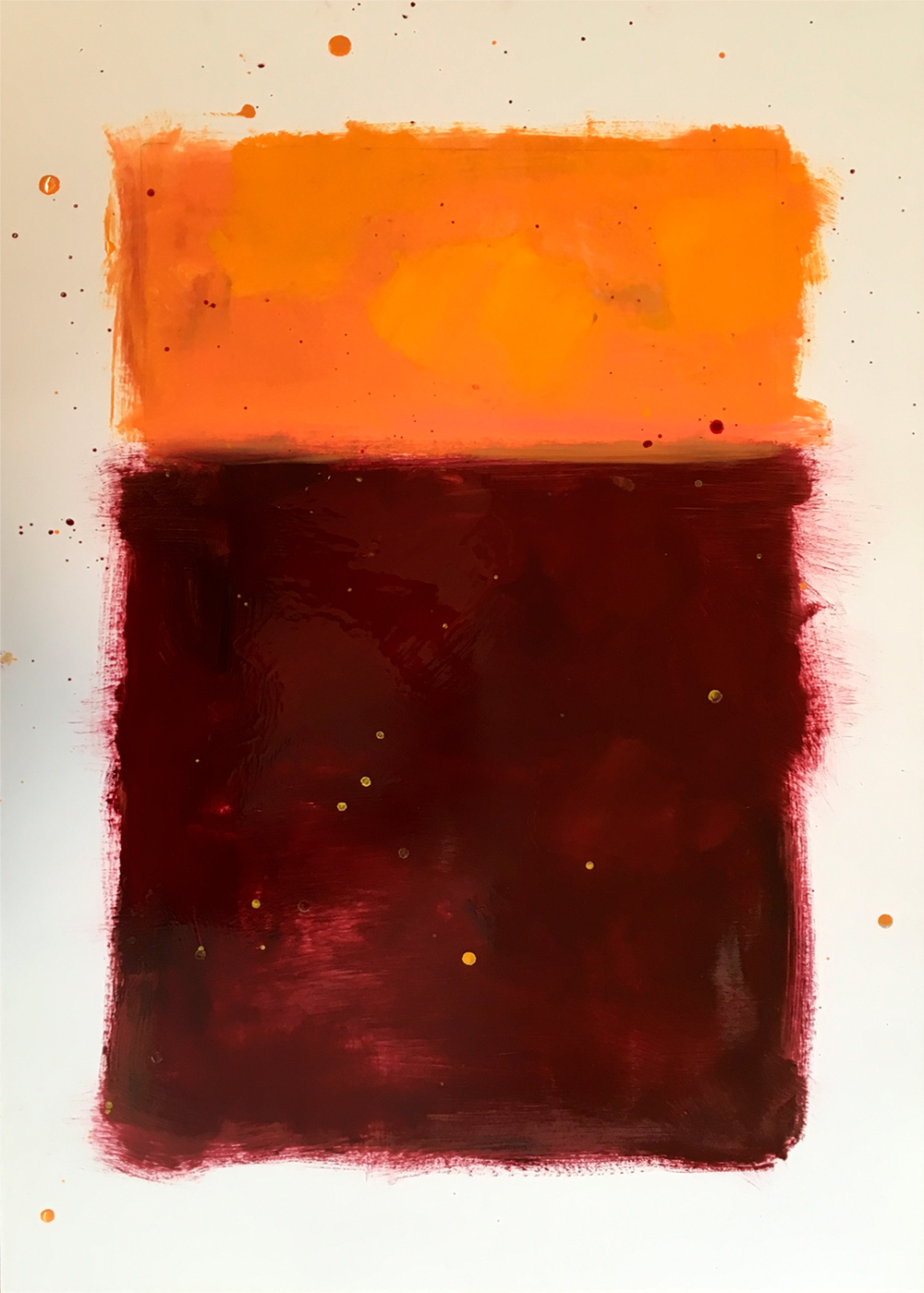 Sunset 1, a drawing by Guido Vrolix