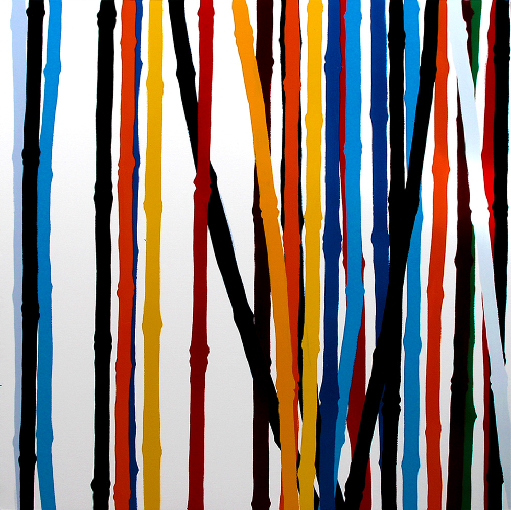 Bamboo 1, a painting by Guido Vrolix