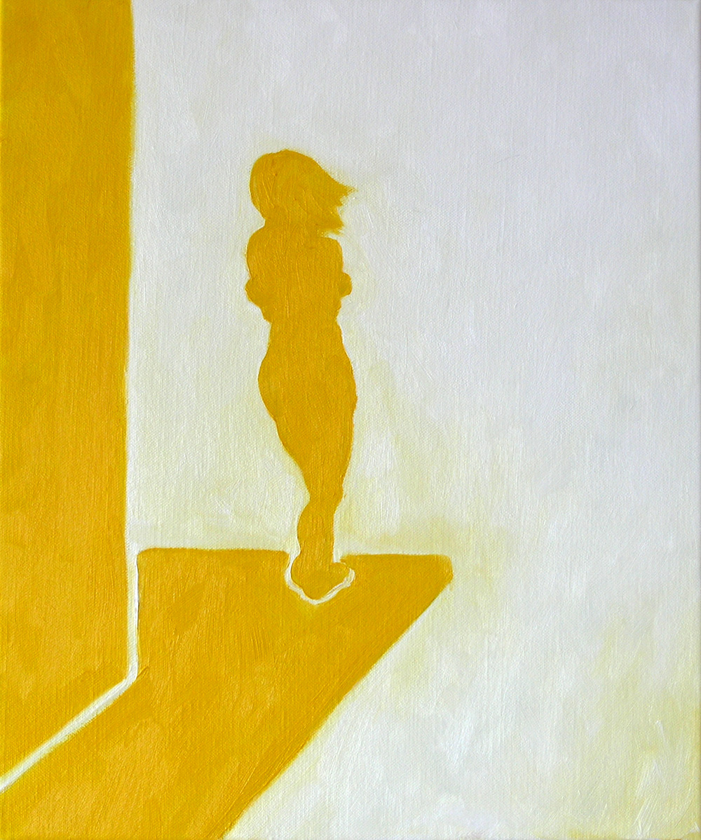 Nude in Ocher, a painting by Guido Vrolix