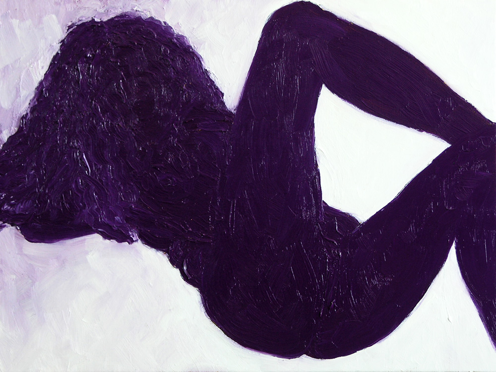 Nude in Purple, a painting by Guido Vrolix