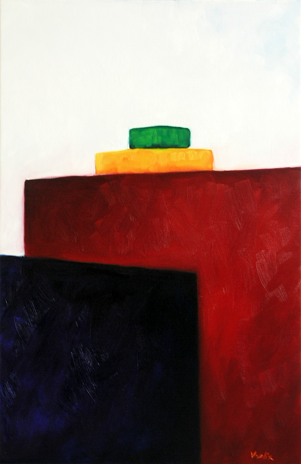 Green Box, a painting by Guido Vrolix