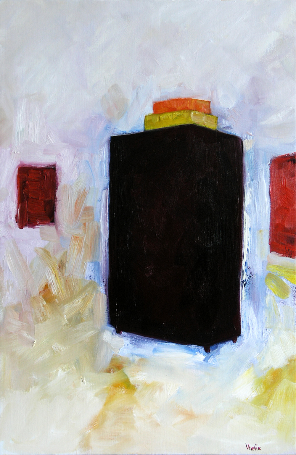 Boxes, a painting by Guido Vrolix
