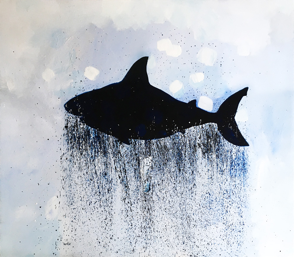 Shark, a painting by Guido Vrolix
