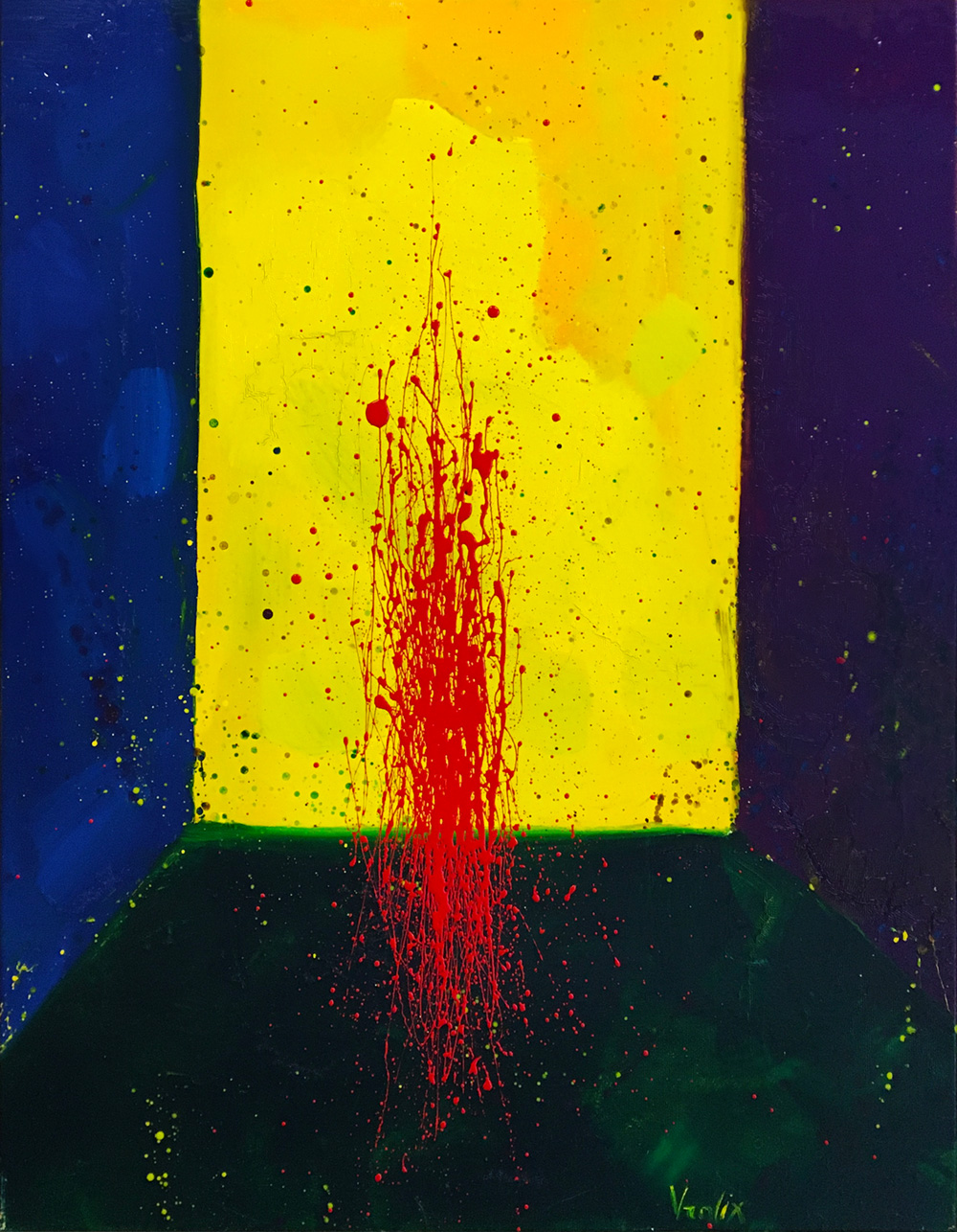 Yūrei 9, a painting by Guido Vrolix