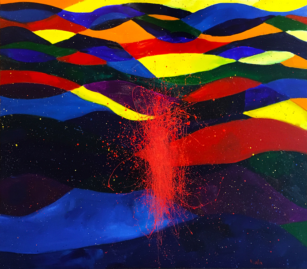 Yūrei 7, a painting by Guido Vrolix