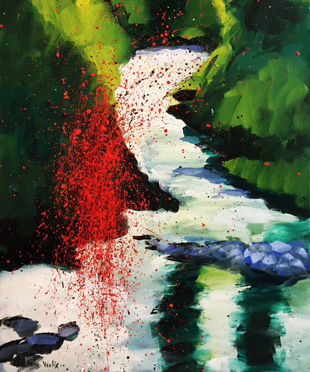 The Creek, a painting by Guido Vrolix