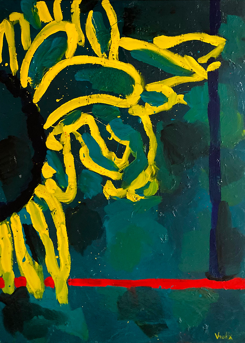 Sunflowers 2, a painting by Guido Vrolix