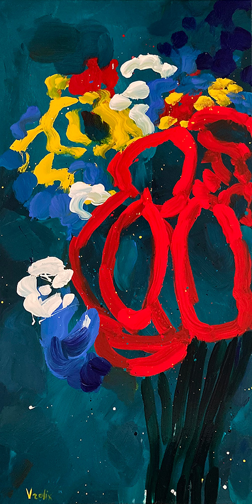 Bouquet 1, a painting by Guido Vrolix
