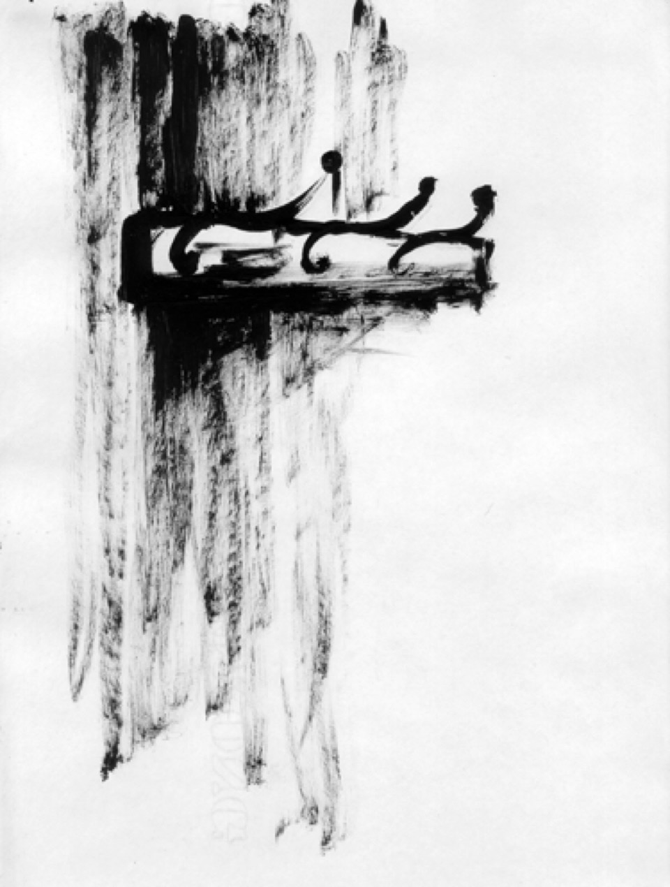 Coat Rack, A drawing by Guido Vrolix