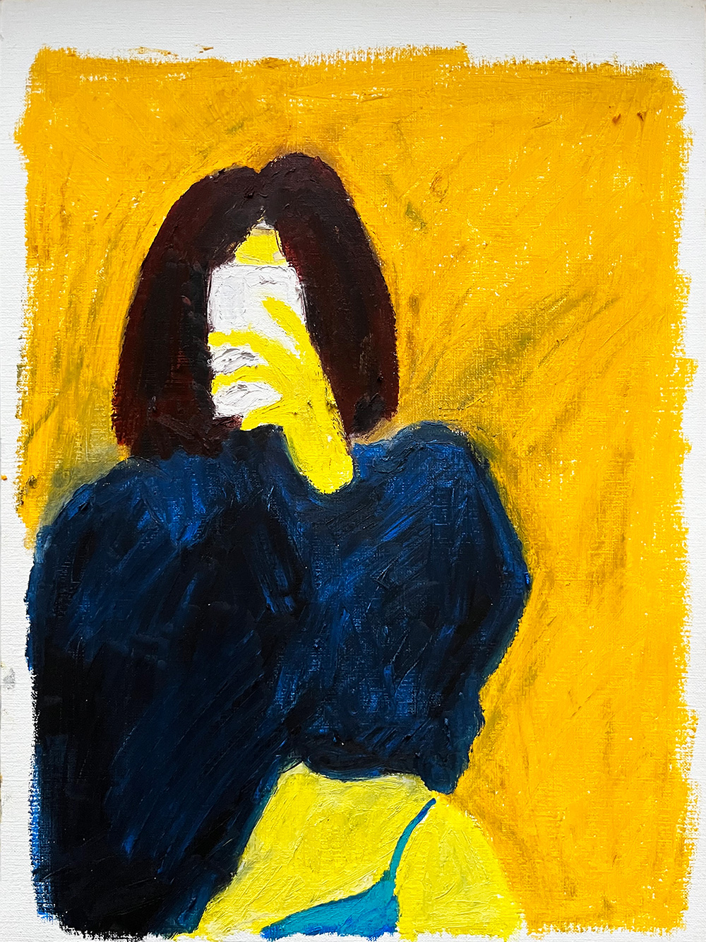 The Hit, oil pastel by Guido Vrolix