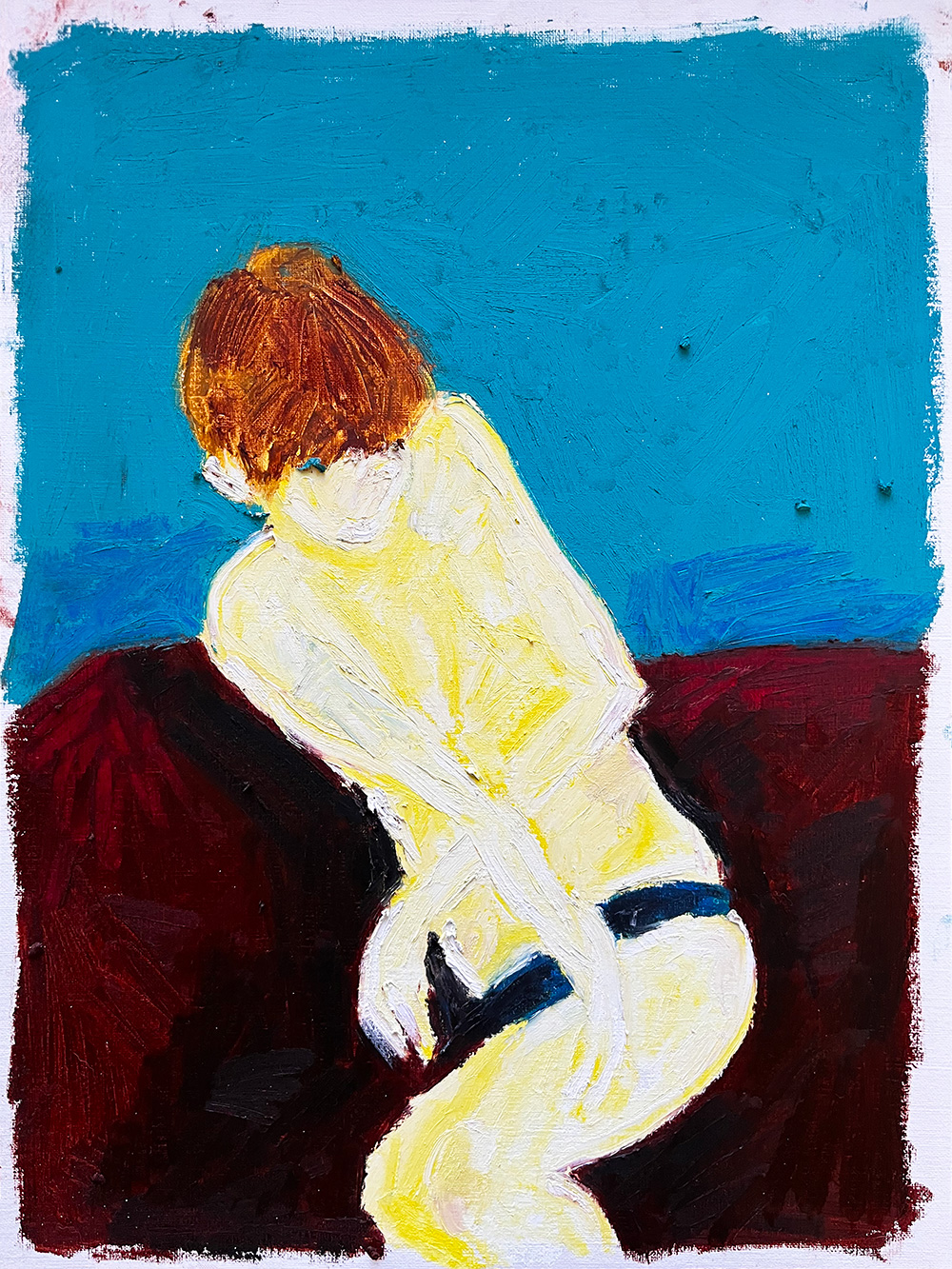 Despite Everything, oil pastel by Guido Vrolix