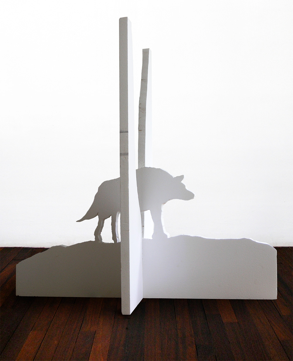 Wolves Pass, a sculpture by Guido Vrolix