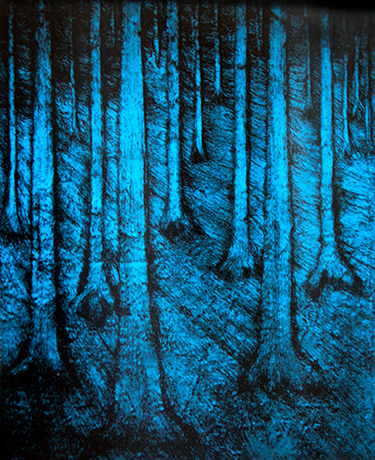 Dark Woods, a painting by Guido Vrolix