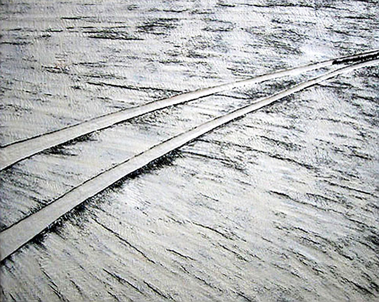 Tracks, a painting by Guido Vrolix