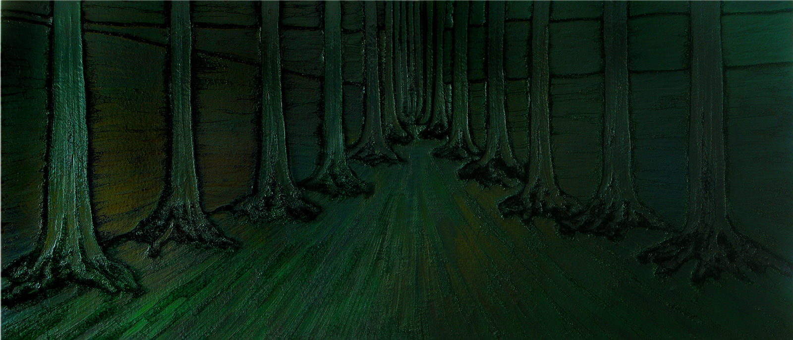 Treeline, painting by Guido Vrolix