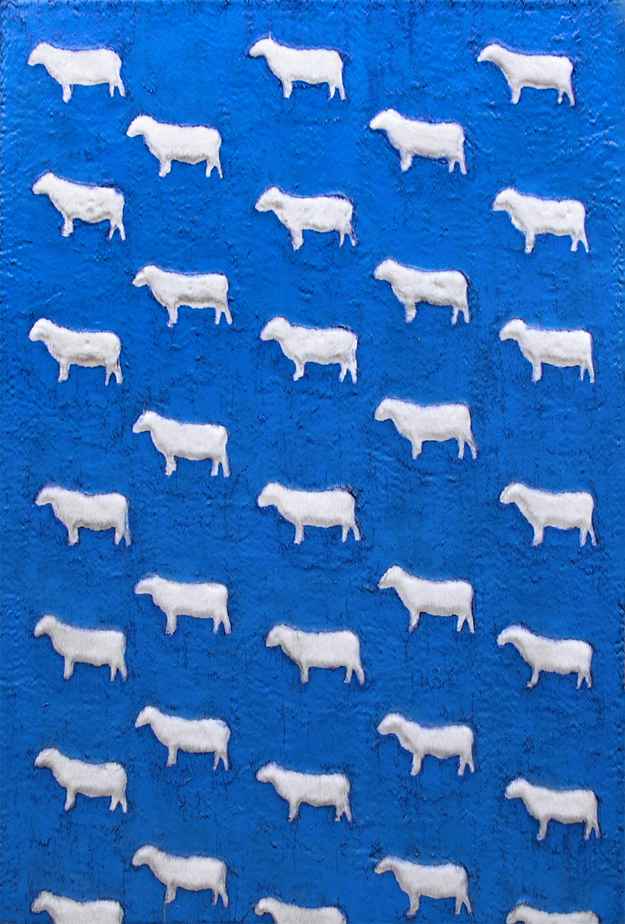 Counting Sheep, a painting by Guido Vrolix